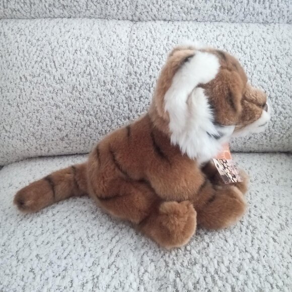 Official WWF Brown Tiger Stuffed Animal Plush Toy - Picture 3 of 11